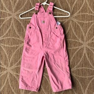 Carhartt girls fleece lined overalls